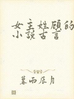 女主姓顾的重生小说古言