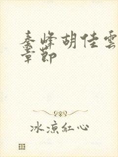 秦峰胡佳云最新章节