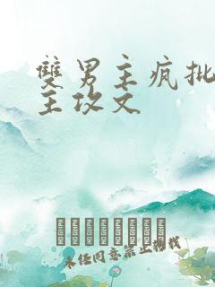 双男主疯批快穿主攻文