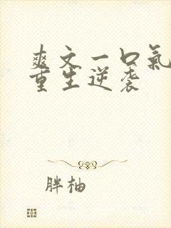 爽文一口气看完重生逆袭