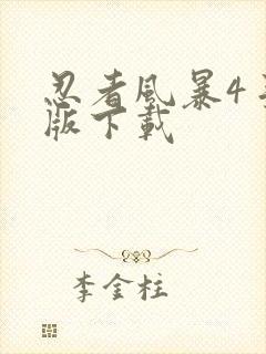 忍者风暴4手机版下载