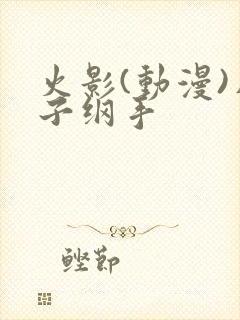 火影(动漫)片子纲手