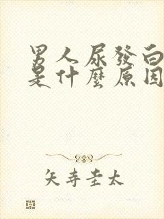 男人尿发白浑浊是什么原因引起的