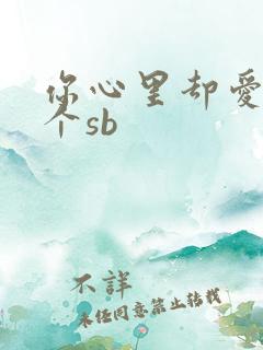 你心里却爱着一个sb