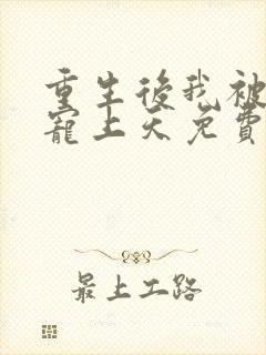 重生后我被大佬宠上天免费阅读