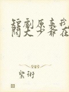 短剧原来我是财阀大少爷在线观看