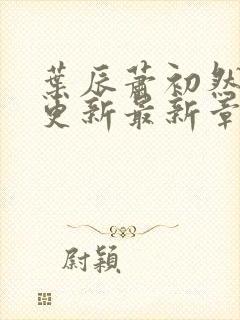 叶辰萧初然小说更新最新章节