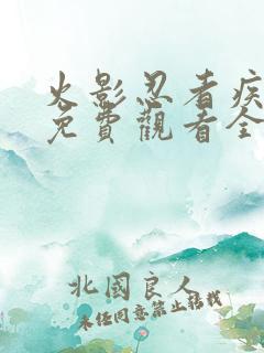 火影忍者疾风传免费观看全集在线观看