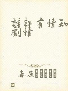 谁许有情知短剧剧情