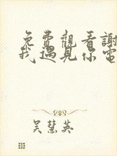 免费观看谢谢让我遇见你电视剧