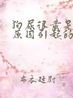 狗尿很黄是什么原因引起的