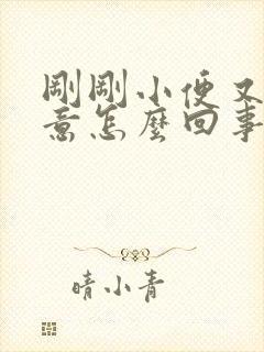 刚刚小便又有尿意怎么回事