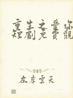 重生之爱你如初短剧免费观看