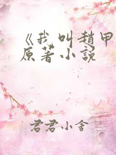 《我叫赵甲第》原著小说