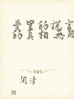 爱里的谎言仇恨的真相 无删减