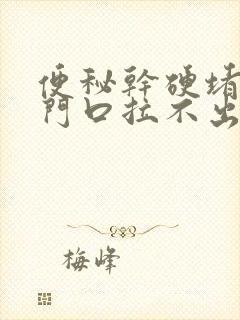 便秘干硬堵在肛门口拉不出来怎么办