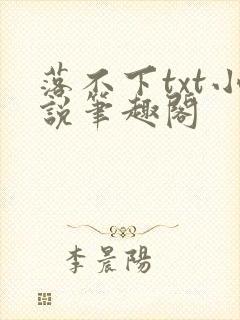落不下txt小说笔趣阁