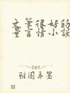 文笔很好的高质量言情小说