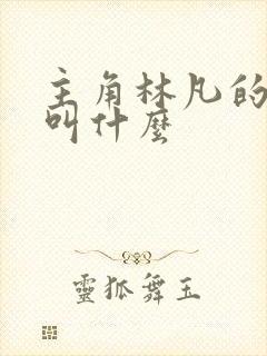 主角林凡的小说叫什么