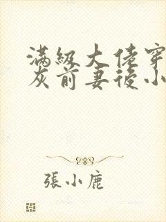 满级大佬穿成炮灰前妻后小说电子版txt