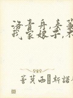 洛青舟,秦蒹葭我家娘子,不对劲