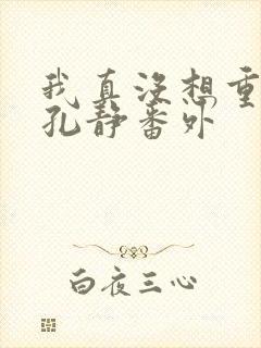 我真没想重生啊孔静番外