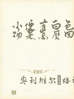 小便有白色沉淀物是怎么回事男性该吃啥药?