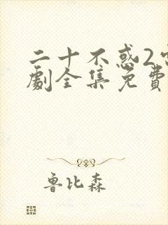 二十不惑2电视剧全集免费