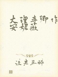 大理寺卿作者:安妮薇