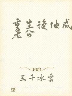 重生后他成了我老公