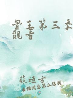 骨王第三季在线观看