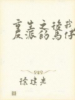 重生之后我成了反派的马仔小说