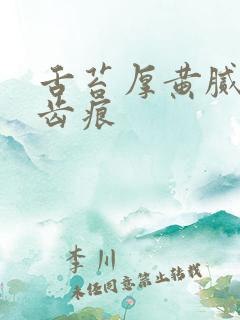 舌苔厚黄腻边有齿痕