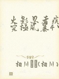 火影忍者疾风传究极风暴4中文