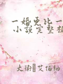 一婚更比一婚高 小说完整板