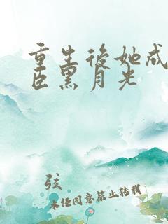 重生后她成了权臣黑月光