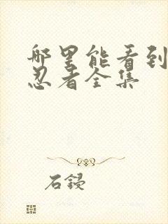 哪里能看到火影忍者全集