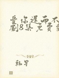 爱你迟而不晚短剧8集免费观看