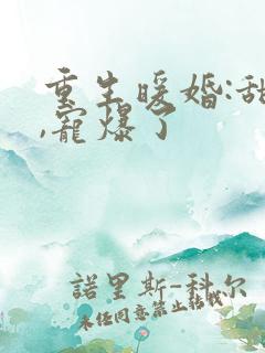 重生暖婚:甜妻,宠爆了