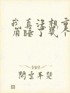 我真没想重生主角睡了几个女主