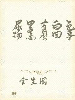 尿里有白色絮状物怎么回事