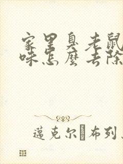 家里臭老鼠尿骚味怎么去除