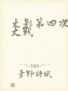 火影第四次忍界大战