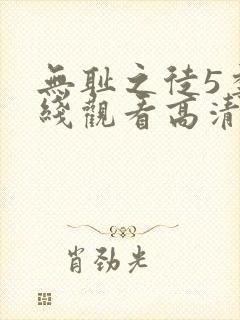 无耻之徒5季在线观看高清