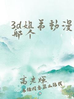3d姐弟动漫是哪个