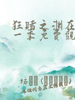 狂赌之渊在线第一季免费观看动漫