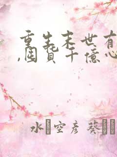 重生末世有空间,囤货千亿心不慌在线阅读