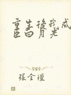 重生后我成了奸臣白月光