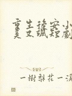 重生后安小姐又美又飒短剧演员表