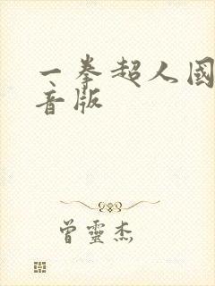 一拳超人国语配音版